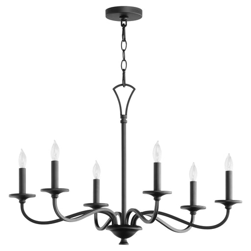 Myhouse Lighting Quorum - 6021-6-59 - Six Light Chandelier - Maryse - Matte Black