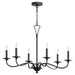 Myhouse Lighting Quorum - 6021-6-59 - Six Light Chandelier - Maryse - Matte Black