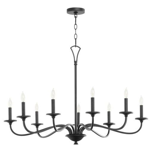 Myhouse Lighting Quorum - 6021-9-59 - Nine Light Chandelier - Maryse - Matte Black