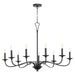 Myhouse Lighting Quorum - 6021-9-59 - Nine Light Chandelier - Maryse - Matte Black