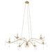 Myhouse Lighting Quorum - 602-6-60 - Six Light Chandelier - Lorelei - Antique Silver