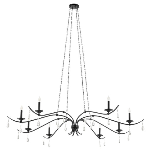 Myhouse Lighting Quorum - 602-8-59 - Eight Light Chandelier - Lorelei - Matte Black