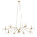 Myhouse Lighting Quorum - 602-8-60 - Eight Light Chandelier - Lorelei - Aged Silver Leaf