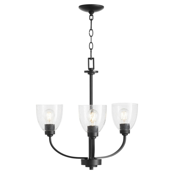 Myhouse Lighting Quorum - 6060-3-69 - Three Light Chandelier - Reyes - Textured Black