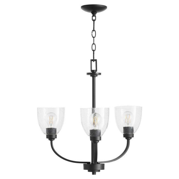 Myhouse Lighting Quorum - 6060-3-69 - Three Light Chandelier - Reyes - Textured Black