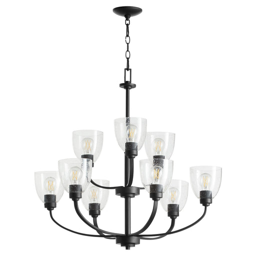 Myhouse Lighting Quorum - 6060-9-69 - Nine Light Chandelier - Reyes - Textured Black