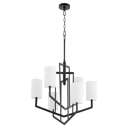 Myhouse Lighting Quorum - 6078-6-59 - Six Light Chandelier - Bolivar - Matte Black