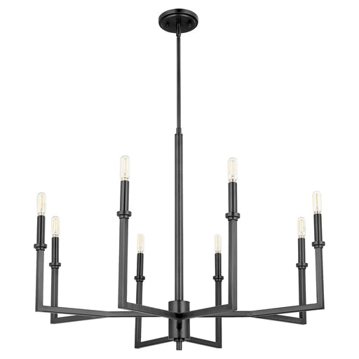 Myhouse Lighting Quorum - 6174-8-59 - Eight Light Chandelier - Merrick - Matte Black