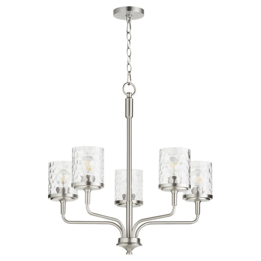 Myhouse Lighting Quorum - 617-5-65 - Five Light Chandelier - Starky - Satin Nickel