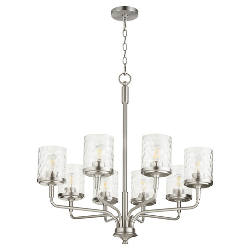 Myhouse Lighting Quorum - 617-8-65 - Eight Light Chandelier - Starky - Satin Nickel