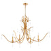 Myhouse Lighting Quorum - 621-6-74 - Six Light Chandelier - Majesty - Gold Leaf