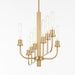 Myhouse Lighting Quorum - 622-8-80 - Eight Light Chandelier - Sheridan - Aged Brass