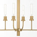 Myhouse Lighting Quorum - 622-8-80 - Eight Light Chandelier - Sheridan - Aged Brass