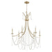 Myhouse Lighting Quorum - 628-6-60 - Six Light Chandelier - Malin - Antique Silver