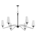 Myhouse Lighting Quorum - 636-6-59 - Six Light Chandelier - Euphora - Matte Black