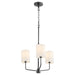 Myhouse Lighting Quorum - 657-3-59 - Three Light Chandelier - Harmony - Matte Black