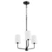 Myhouse Lighting Quorum - 657-3-59 - Three Light Chandelier - Harmony - Matte Black