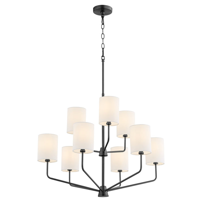 Myhouse Lighting Quorum - 657-9-59 - Nine Light Chandelier - Harmony - Matte Black