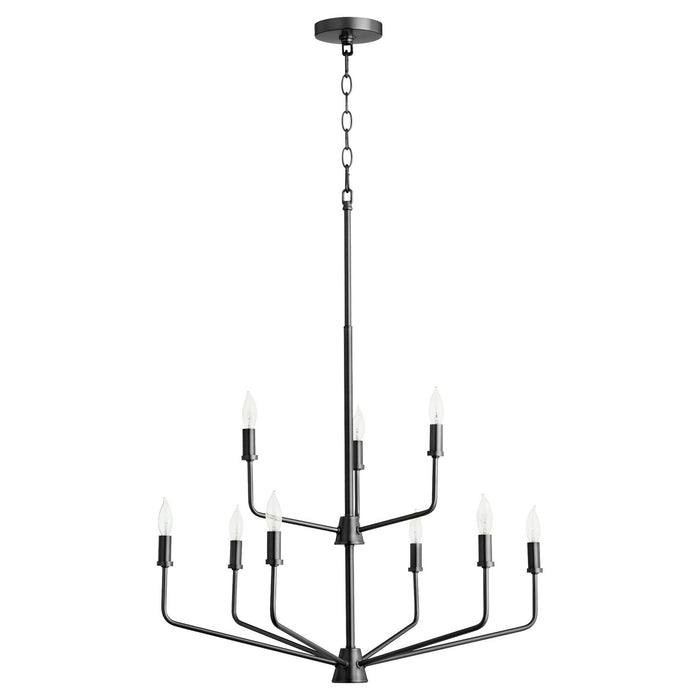 Myhouse Lighting Quorum - 657-9-59 - Nine Light Chandelier - Harmony - Matte Black