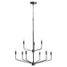 Myhouse Lighting Quorum - 657-9-59 - Nine Light Chandelier - Harmony - Matte Black