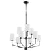 Myhouse Lighting Quorum - 657-9-59 - Nine Light Chandelier - Harmony - Matte Black