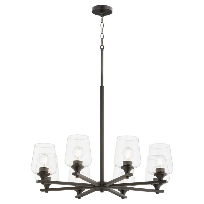 Myhouse Lighting Quorum - 658-8-59 - Eight Light Chandelier - Veno - Matte Black