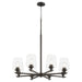 Myhouse Lighting Quorum - 658-8-59 - Eight Light Chandelier - Veno - Matte Black