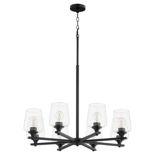 Myhouse Lighting Quorum - 658-8-59 - Eight Light Chandelier - Veno - Matte Black