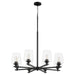 Myhouse Lighting Quorum - 658-8-59 - Eight Light Chandelier - Veno - Matte Black