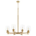 Myhouse Lighting Quorum - 658-8-80 - Eight Light Chandelier - Veno - Aged Brass