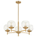 Myhouse Lighting Quorum - 678-5-80 - Five Light Chandelier - Lyon - Aged Brass