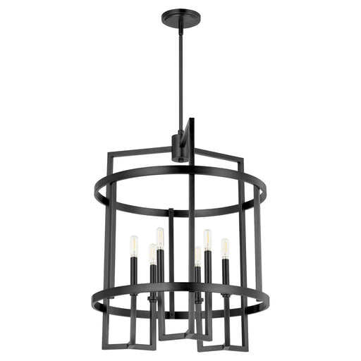 Myhouse Lighting Quorum - 8174-6-59 - Six Light Entry - Merrick - Matte Black