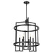 Myhouse Lighting Quorum - 8174-6-59 - Six Light Entry - Merrick - Matte Black