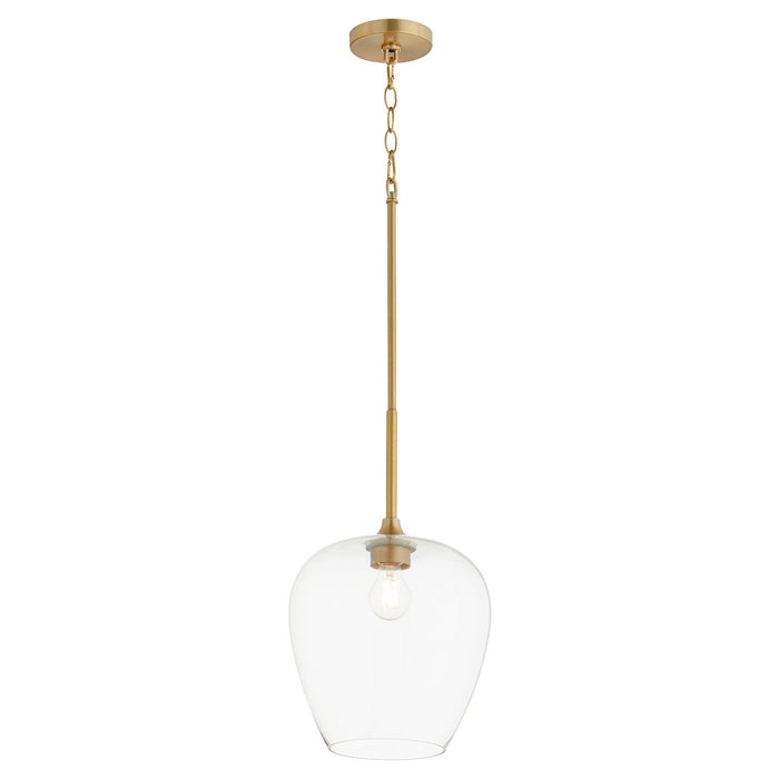 Myhouse Lighting Quorum - 858-80 - One Light Pendant - Veno - Aged Brass