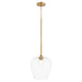 Myhouse Lighting Quorum - 858-80 - One Light Pendant - Veno - Aged Brass