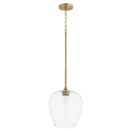 Myhouse Lighting Quorum - 858-80 - One Light Pendant - Veno - Aged Brass