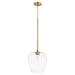 Myhouse Lighting Quorum - 858-80 - One Light Pendant - Veno - Aged Brass
