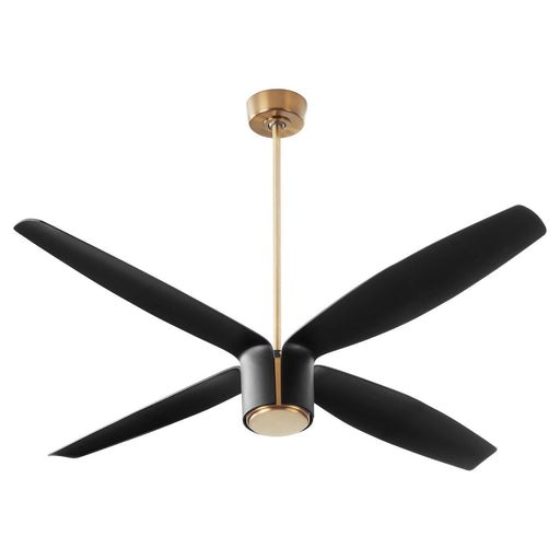 Myhouse Lighting Oxygen - 3-116-4015 - 60"Ceiling Fan - Samaran - Aged Brass W/ Black Blades