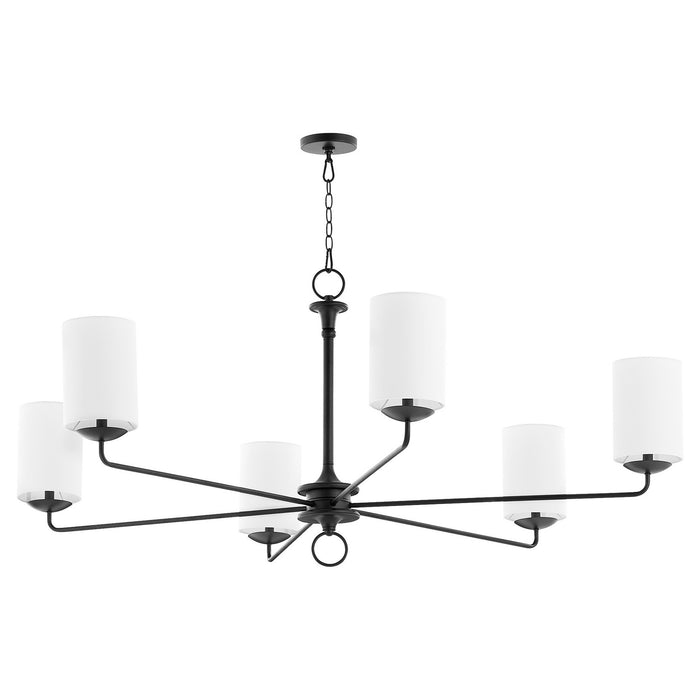 Myhouse Lighting Cyan - 11433 - Six Light Chandelier - Ginevra - Black