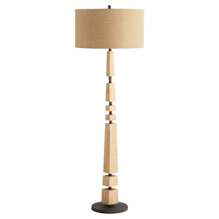 Myhouse Lighting Cyan - 11454 - One Light Floor Lamp - Adonis - Tan And Black