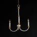 Myhouse Lighting Maxim - 11373WWTGL - Three Light Chandelier - Charlton - Weathered White/Gold Leaf