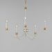 Myhouse Lighting Maxim - 11375WWTGL - Five Light Chandelier - Charlton - Weathered White/Gold Leaf