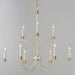 Myhouse Lighting Maxim - 11377WWTGL - Nine Light Chandelier - Charlton - Weathered White/Gold Leaf