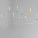 Myhouse Lighting Maxim - 11378WWTGL - Eight Light Chandelier - Charlton - Weathered White/Gold Leaf