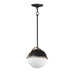 Myhouse Lighting Maxim - 12411SWBKWBR - One Light Pendant - Duke - Black/Weathered Brass