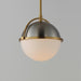 Myhouse Lighting Maxim - 12411SWSNSBR - One Light Pendant - Duke - Satin Nickel / Satin Brass