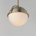 Myhouse Lighting Maxim - 12411SWSNSBR - One Light Pendant - Duke - Satin Nickel / Satin Brass
