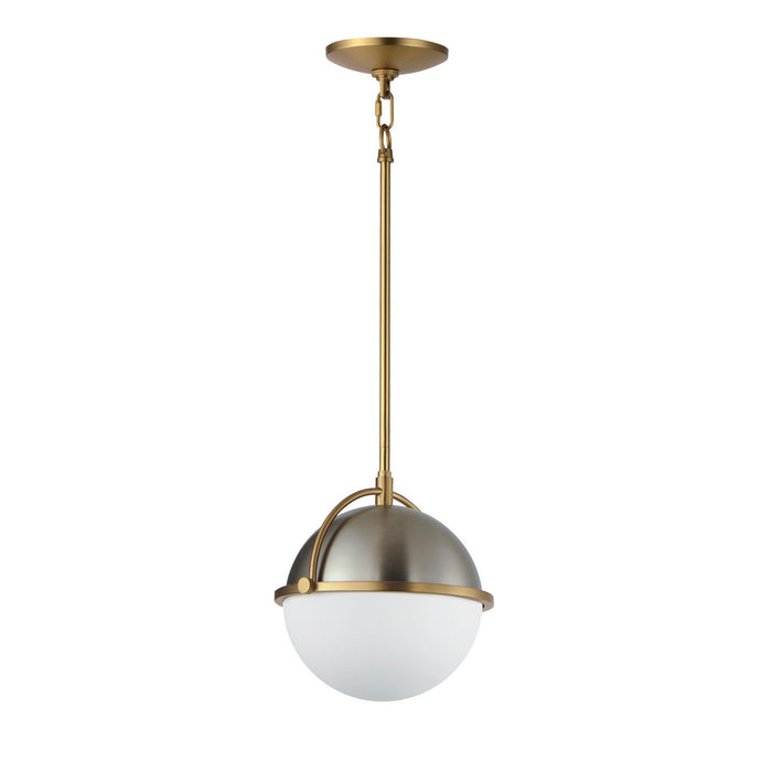 Myhouse Lighting Maxim - 12411SWSNSBR - One Light Pendant - Duke - Satin Nickel / Satin Brass