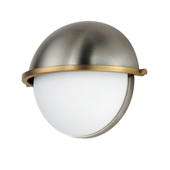 Myhouse Lighting Maxim - 12418SWSNSBR - One Light Wall Sconce - Duke - Satin Nickel / Satin Brass