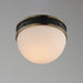 Myhouse Lighting Maxim - 12419SWBKWBR - One Light Flush Mount - Duke - Black/Weathered Brass